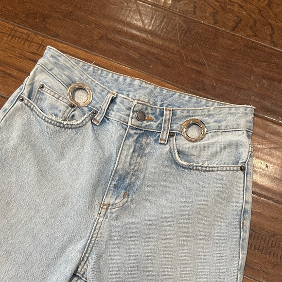 Carmar Light Blue High Rise cropped ankle Women Jeans - Picture 2 of 8